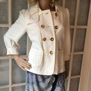 Priorities New without tags Ivory Cotton jacket